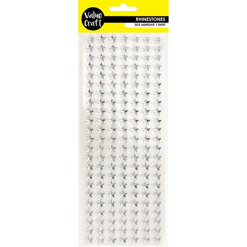 10mm Self Adhesive Star Rhinestones (available in 2 colours)